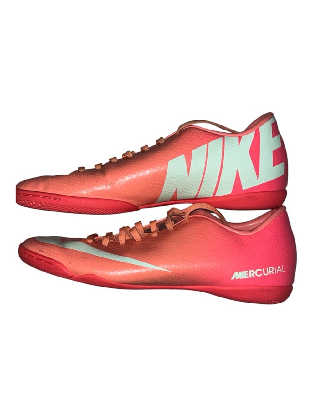Nike Mercurial Indoor Soccer Shoes Men’s 8.5 Bright Orange Futsal Cleats